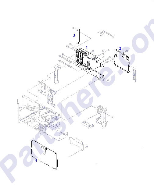 HP parts picture diagram for RF5-1647-000CN, RF5-1654-000CN